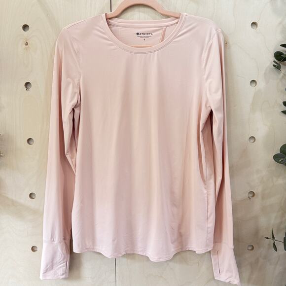 ATHLETA Sunlover UPF Top Size Small Tulip Back Active Workout Top Light Pink - Picture 14 of 14